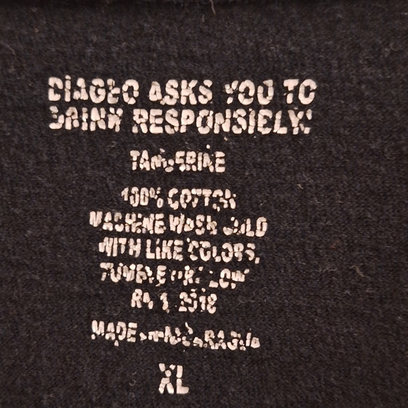 Baileys black tee shirt unisex XL - Picture 3 of 5